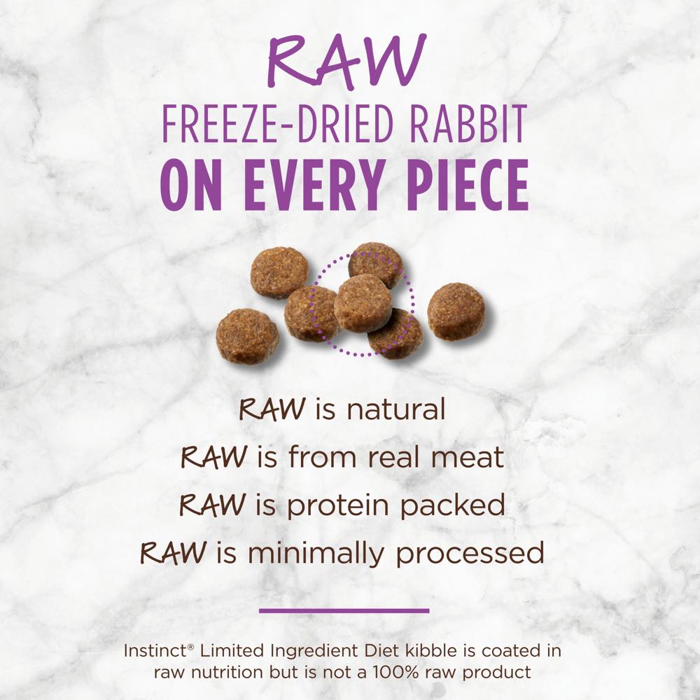 'FREE CANNED FOOD': Instinct Limited Ingredient Diet Rabbit Grain-Free Adult Dry Cat Food