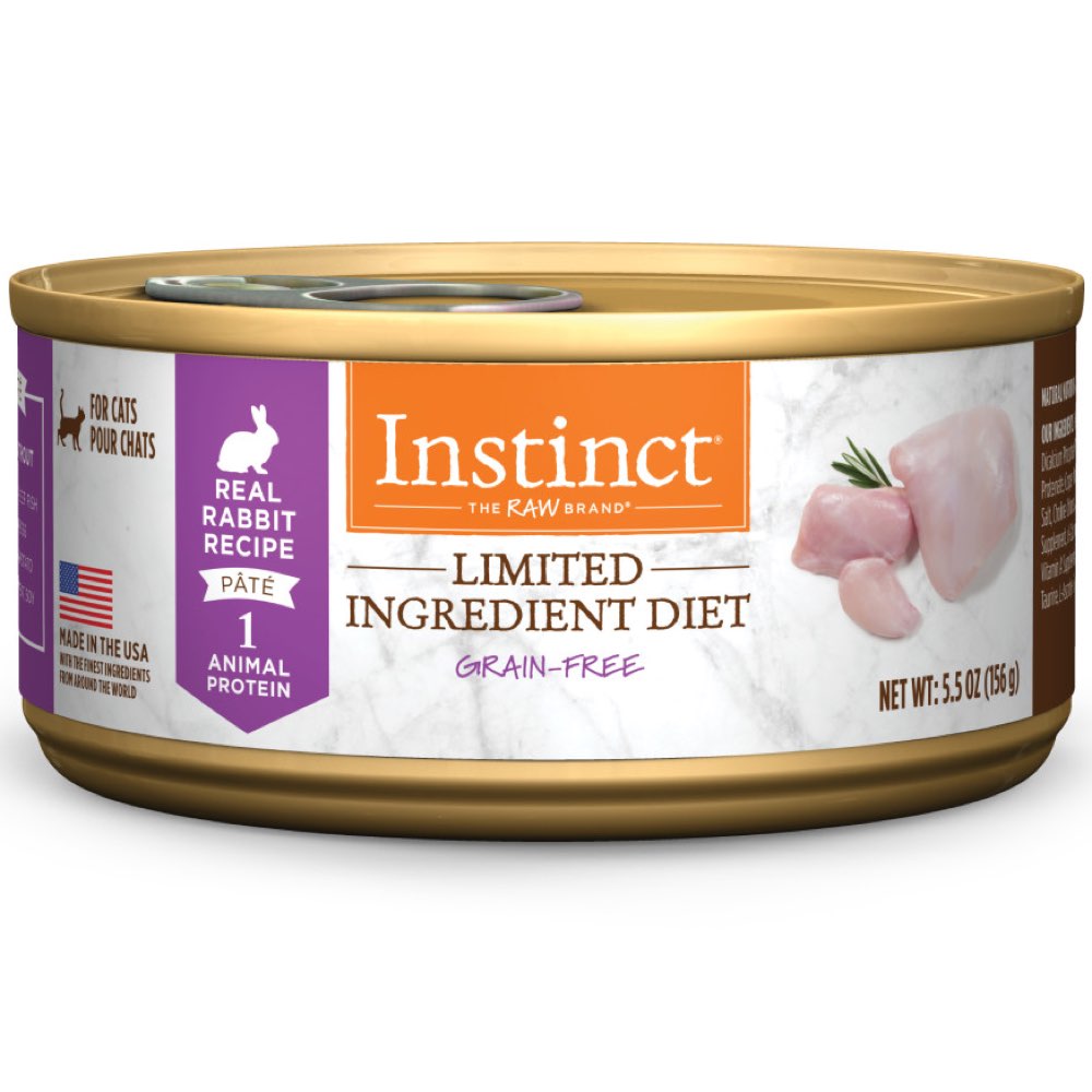 Instinct Limited Ingredient Diet Rabbit Pate Grain-Free Canned Cat Food 3oz