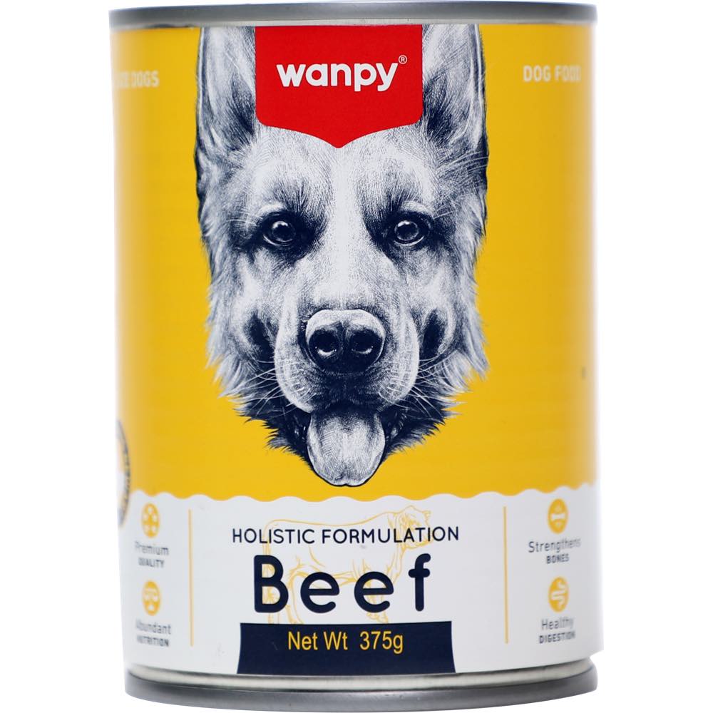Wanpy Beef Canned Dog Food 375g