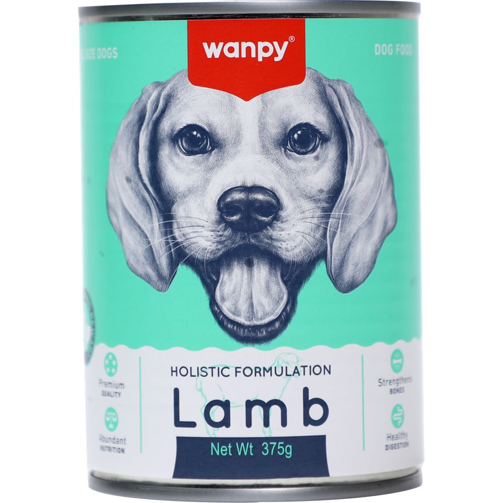 Wanpy Lamb Canned Dog Food 375g